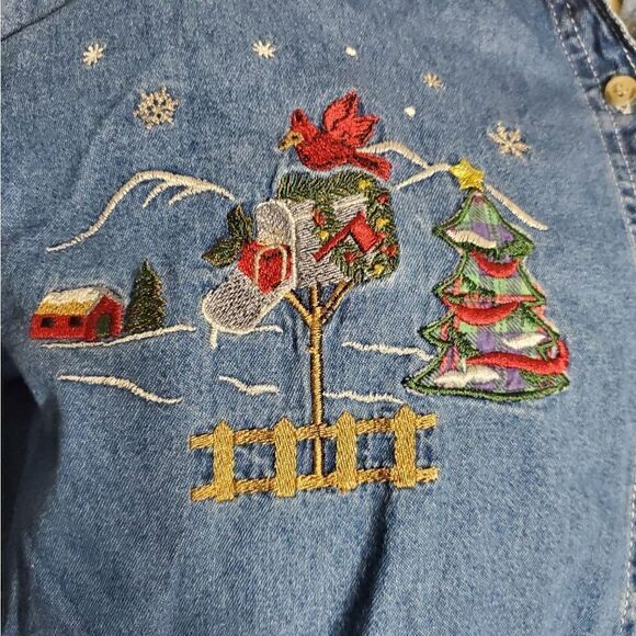 Basic Edition VTG Christmas Shirt Size XL - Picture 7 of 12